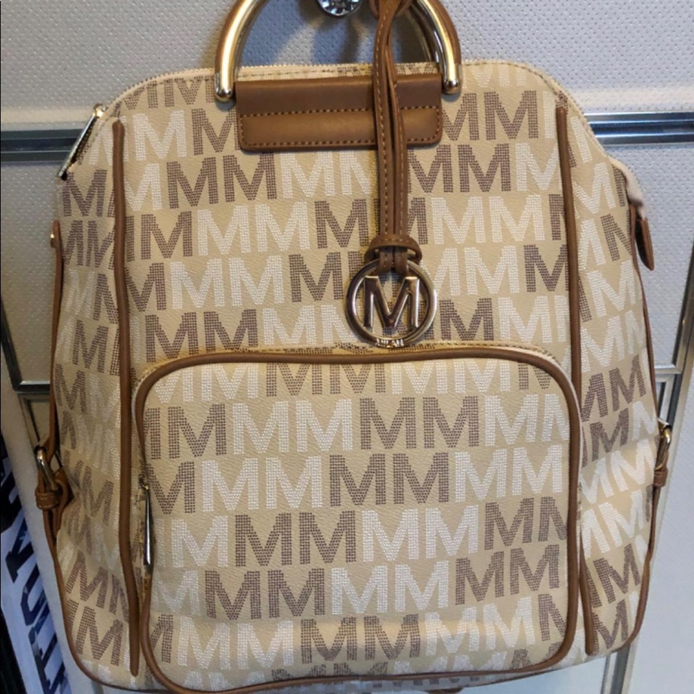 NWT MK Collection PU Leather Backpack, NEW IN ORIGINAL PACKAGING!